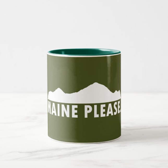 Maine Please Two-Tone Coffee Mug (Center)