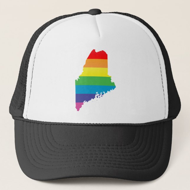 maine pride. trucker hat (Front)