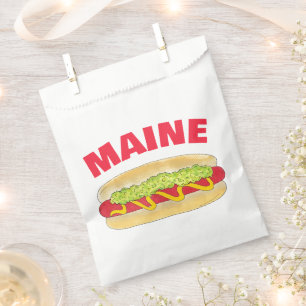 Maine Red Snapper Hotdog Portland ME Food Cookout Favour Bag