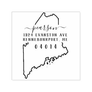 Maine Return Address Stamp Self-Inking