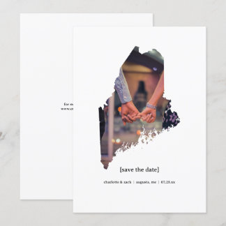Maine Save the Date Photo Card