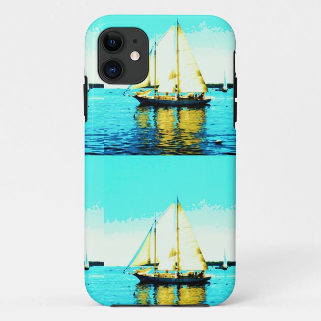 maine schooner phone case (Back)
