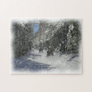 Maine Sledding Jigsaw Puzzle