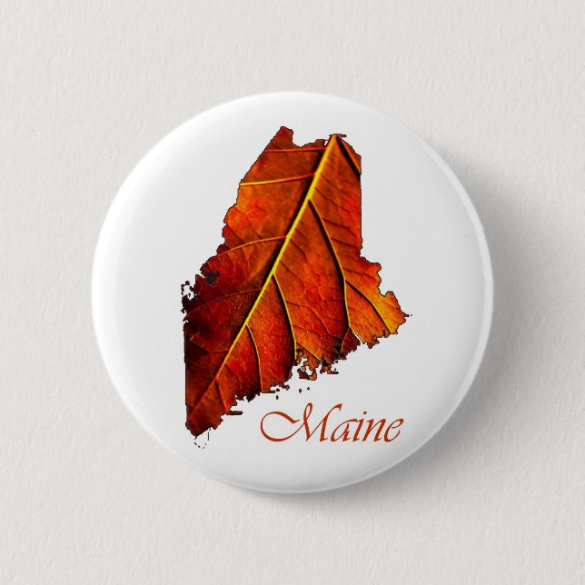 Maine Souvenir Gift Item 2 Inch Round Button (Front)