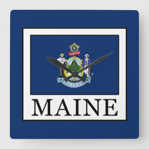 Maine Square Wall Clock