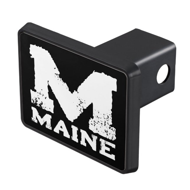 Maine State custom trailer hitch cover for car (Top Right)