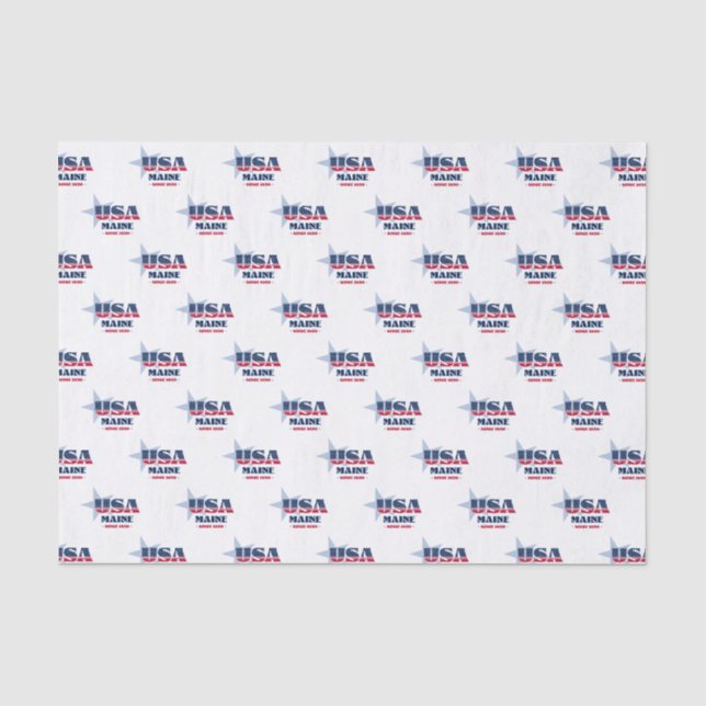 Maine State Pride Tissue Paper (Front)