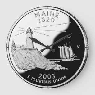 Maine State Quarter Clock