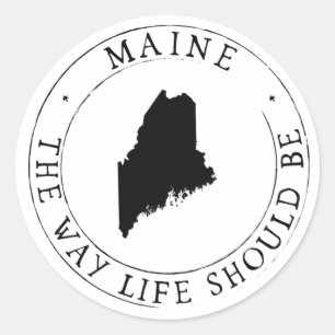 Maine Sticker Envelope Seal