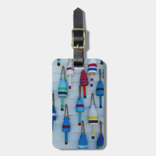 Maine, Stonington, decorative lobster buoys Luggage Tag