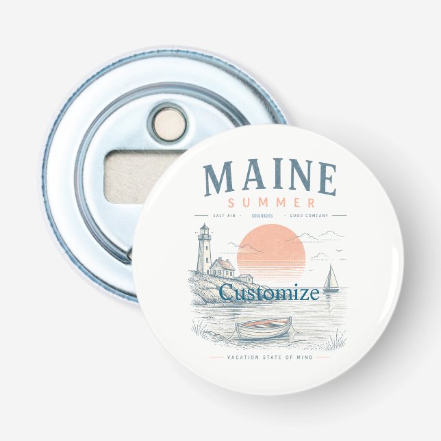 Maine  Summer Fun Thunder_Cove Bottle Opener (Front)