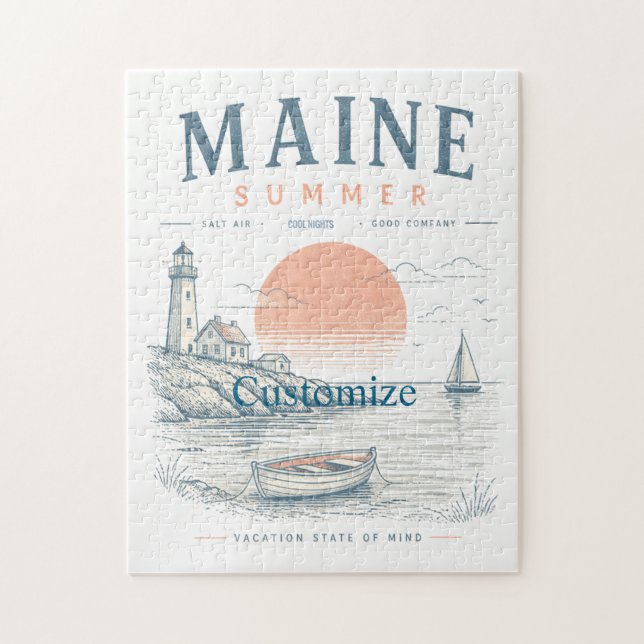 Maine  Summer Fun Thunder_Cove Jigsaw Puzzle (Vertical)