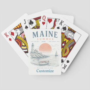 Maine Summer Fun Thunder_Cove Playing Cards