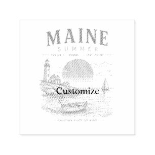 Maine  Summer Fun Thunder_Cove Self-inking Stamp