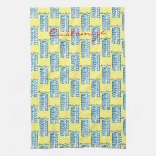 Maine Towns Sign Thunder_Cove  Kitchen Towel