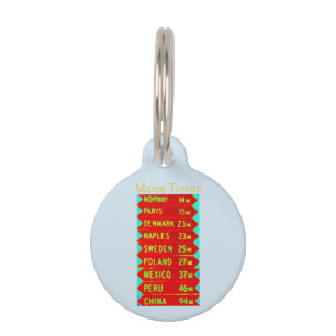 Maine Towns Sign Thunder_Cove Pet Tag