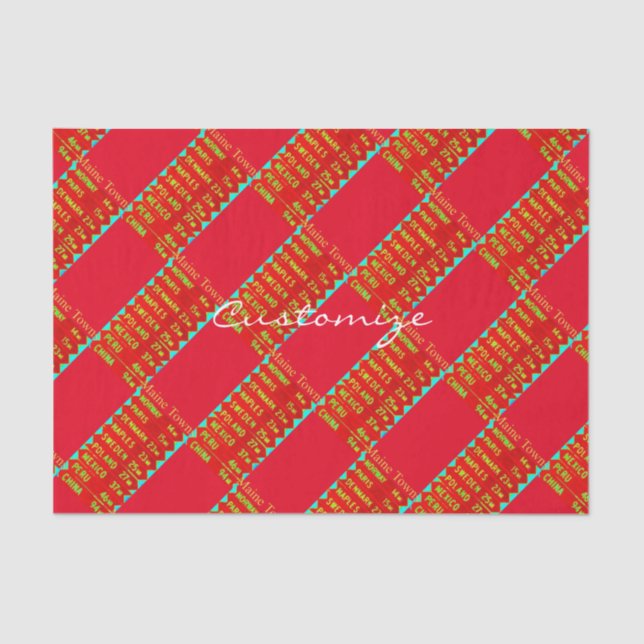 Maine Towns Sign Thunder_Cove Tissue Paper (Front)