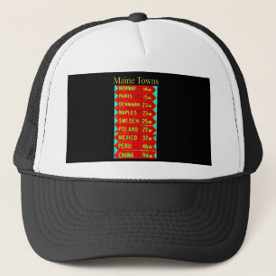 Maine Towns Sign Thunder_Cove Trucker Hat