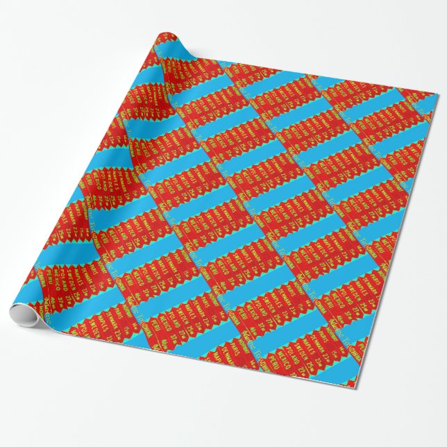 Maine Towns Sign Thunder_Cove Wrapping Paper (Unrolled)