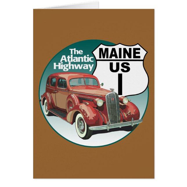 Maine US Route 1 - The Atlantic Highway (Front)