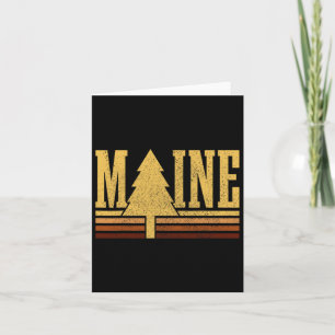 Maine Vintage Tree State Pride Camping Hiking Main Card