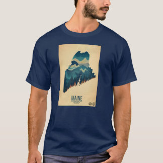 Maine Where Dawn Breaks First Poster T-Shirt