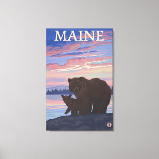 MaineBear and Cub Canvas Print