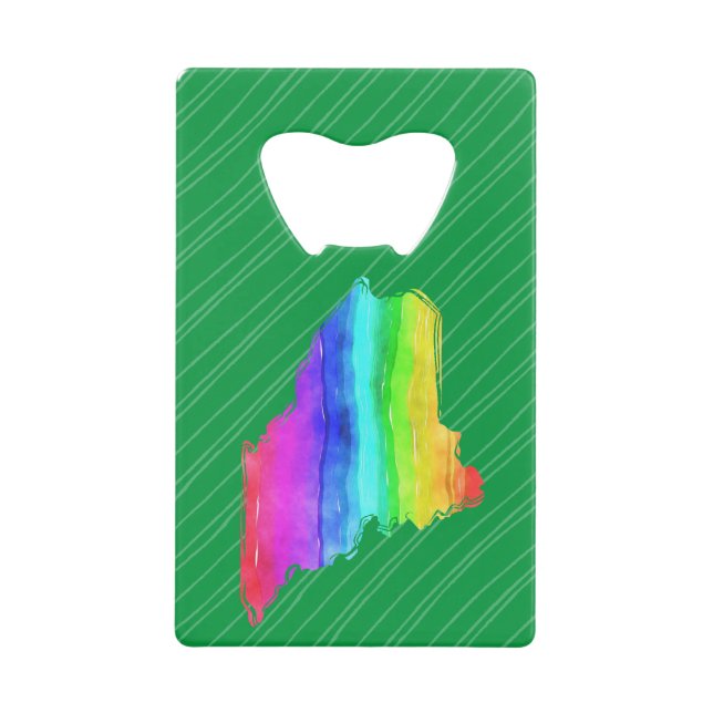 Mainebow Credit Card Bottle Opener (Front)