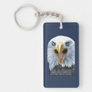 MaineEagle Up Close Keychain