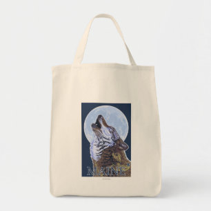 MaineHowling Wolf Tote Bag
