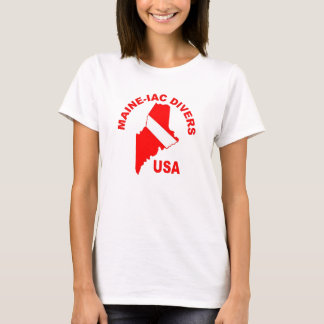 Maineiac Divers Classic Logo Femen T-shirt Basic