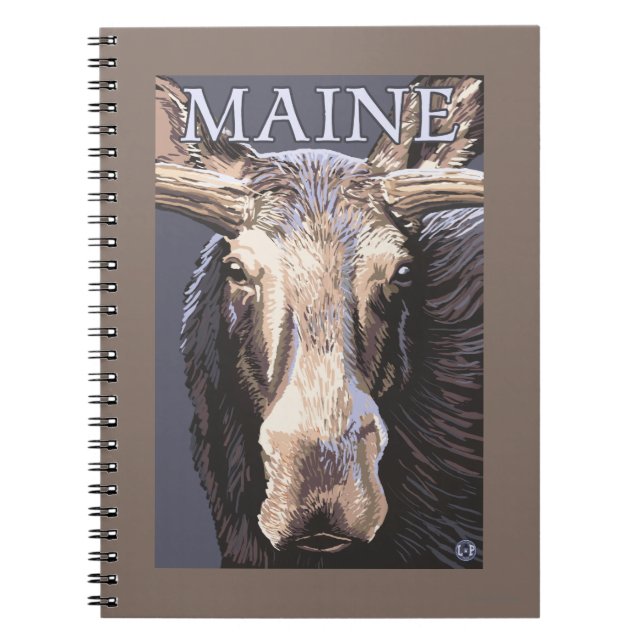 MaineMoose Up Close Notebook (Front)