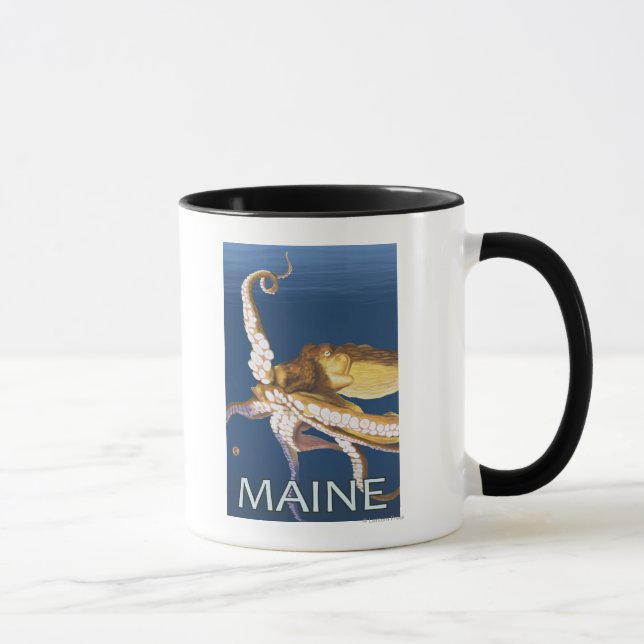 MaineOctopus Scene Mug (Right)