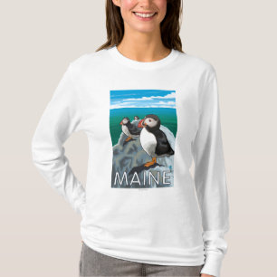 MainePuffins Scene T-Shirt