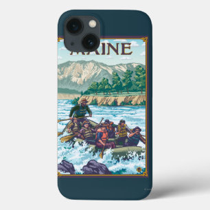 MaineRiver Rafting Scene iPhone 13 Case