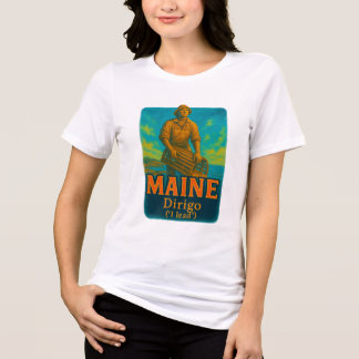 Maine's vibrant artistic T-shirt design!  Tri-Blend Shirt