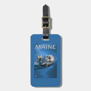 MaineSea Otter Scene Luggage Tag