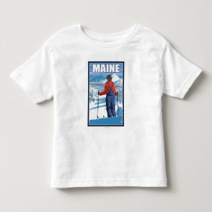 MaineSkier Admiring View Toddler T-shirt