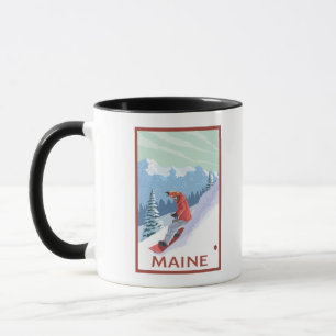 MaineSnowboarder Scene Mug