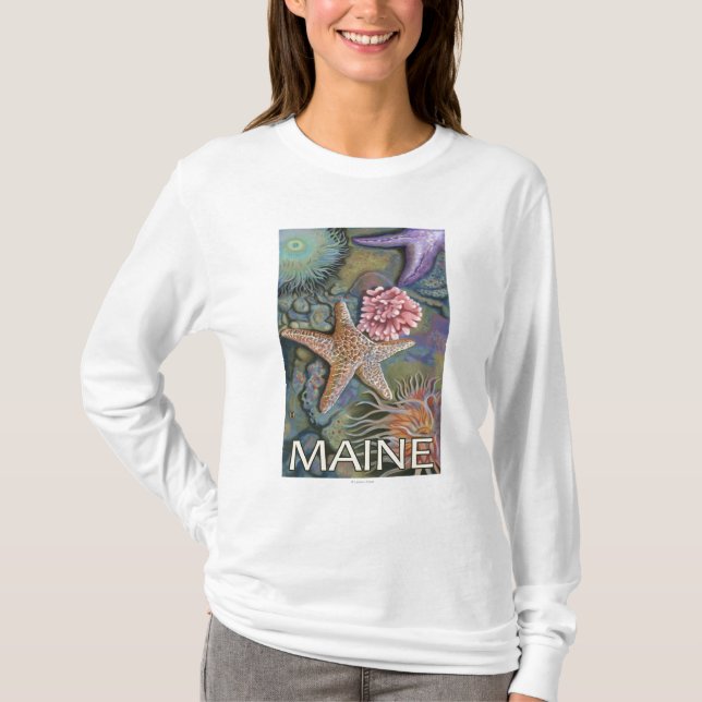 MaineTidepool Scene T-Shirt (Front)