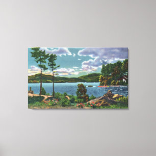 MaineView of Squaw Mountain and Moosehead Lake Canvas Print