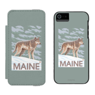 MaineWolf Scene Incipio Watson™ iPhone 5 Wallet Case