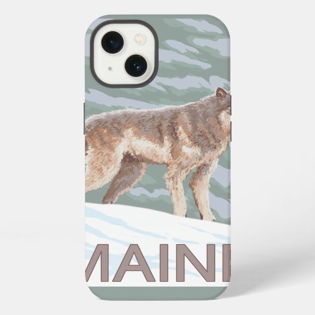 MaineWolf Scene iPhone Case (Back)