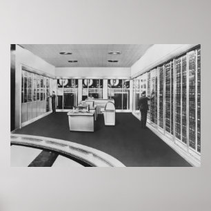 MAINFRAME COMPUTERmainframe, vintage, retro, techn Poster