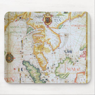 Mainland Southeast Asia, detail from world atlas Mouse Pad