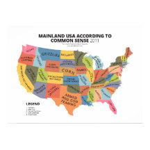 Mainland USA According to Common Sense