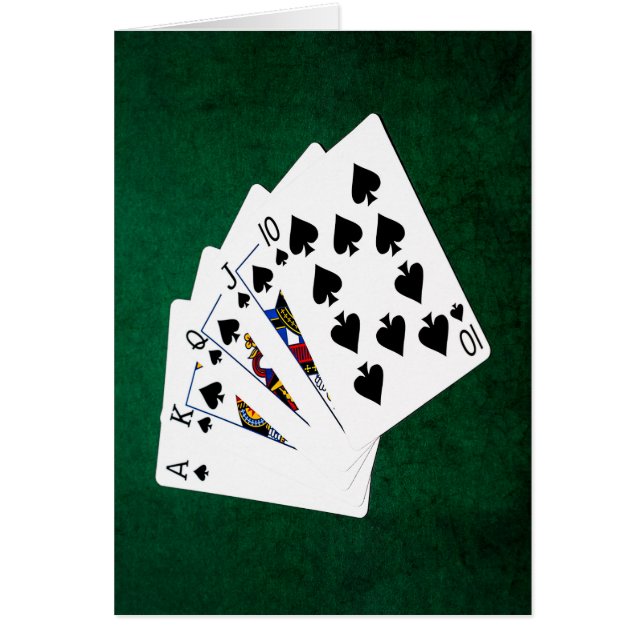 Mains de poker - Brosse royale - Costume de pique (Devant)