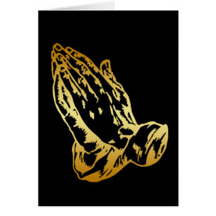 MAINS DE PRIÈRE D'OR