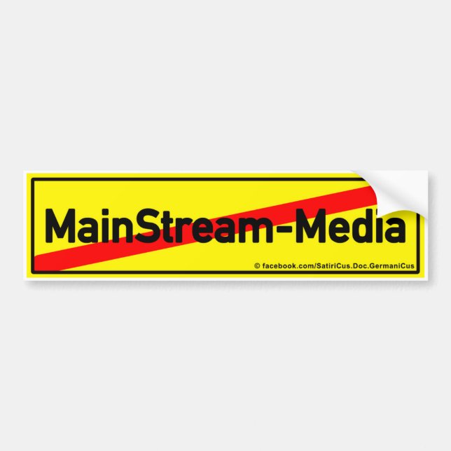 MainStream Media: CLOSE! Bumper Sticker (Front)