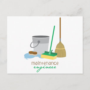 Maintanance Engineer Postcard